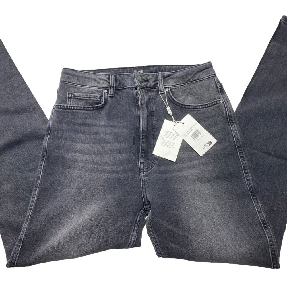 NEW ANINE BING Women’s High Rise Skinny Jeans Washed Black Size 29